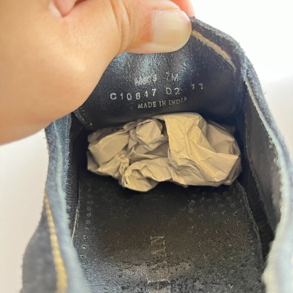 Cole Haan Black Suede Wingtip Oxford Men’s Size 7M Shoes Lace‎ Up Work Career - Picture 4 of 9